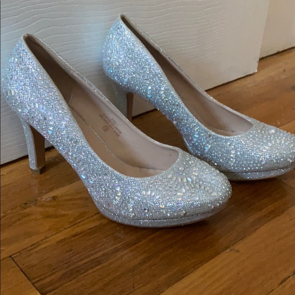 beautiful heels! worn at most 2 or 3 times!!